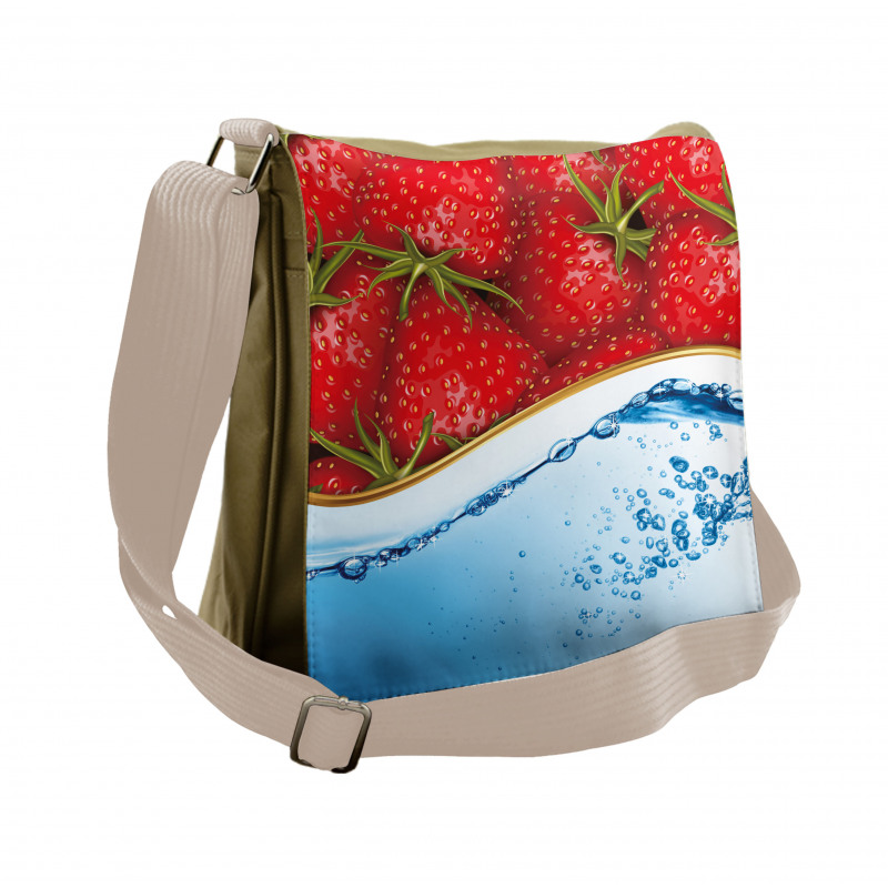 Summer Fruit and Water Messenger Bag