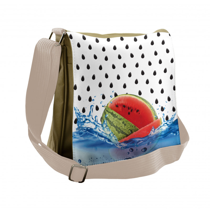 Fruit Seeds on Water Messenger Bag