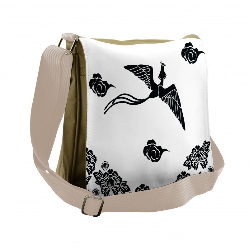 Abstract Mythological Bird Messenger Bag