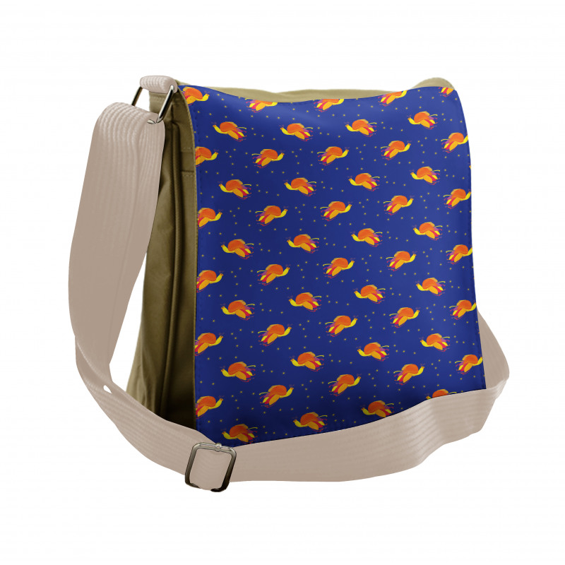 Birds in Starry Night Sky Messenger Bag