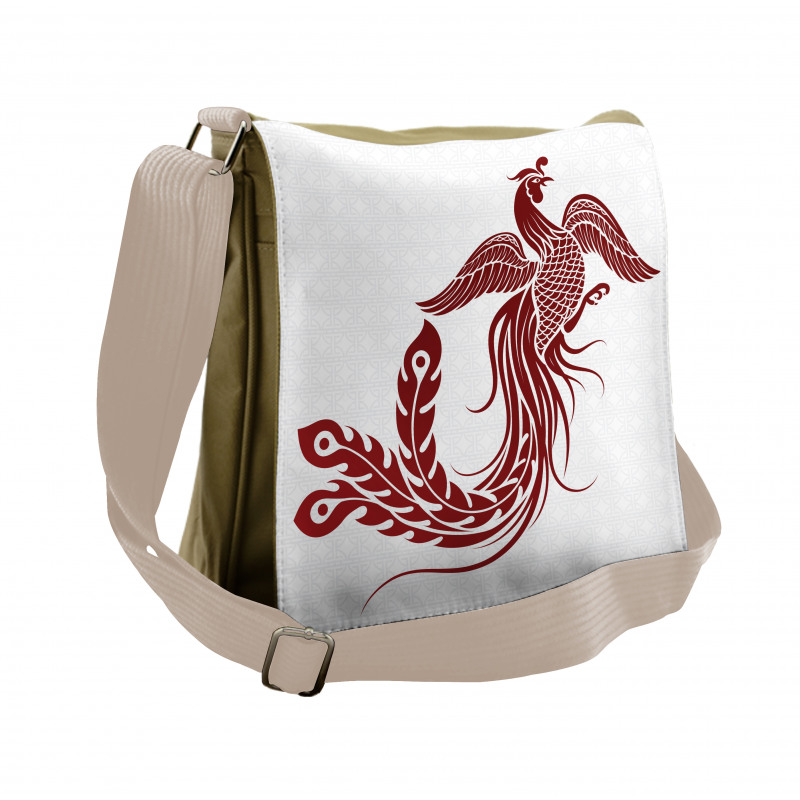 Traditional Chinese Bird Messenger Bag