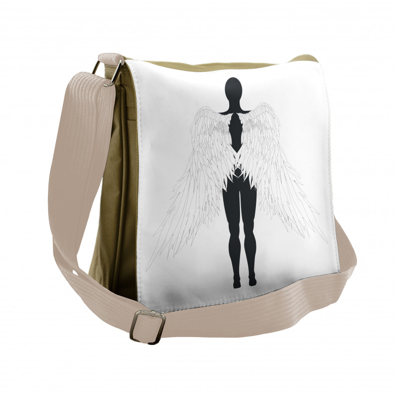 Silhouette Art Messenger Bag