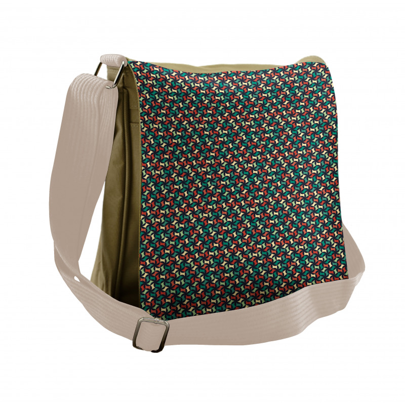 Abstract Shapes Geometric Messenger Bag