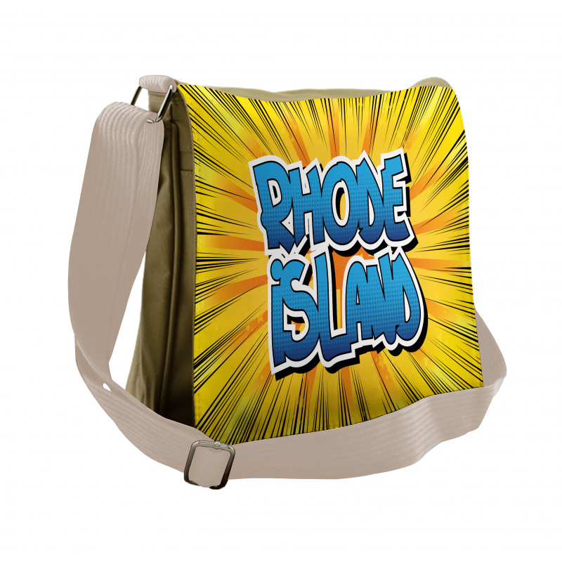 Comic Book Style Messenger Bag