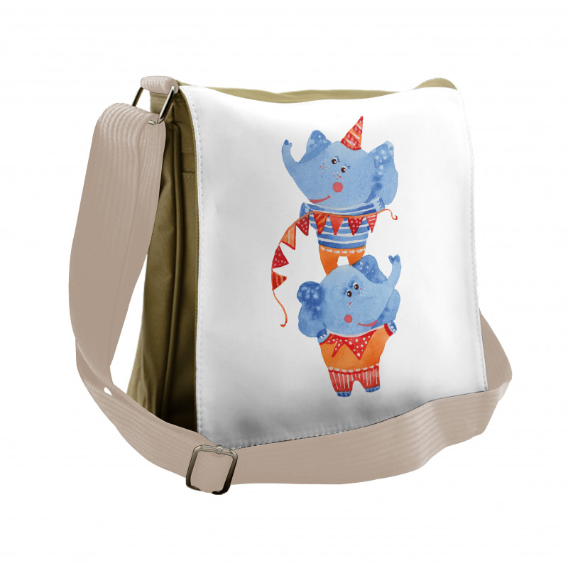 Circus Animal Messenger Bag