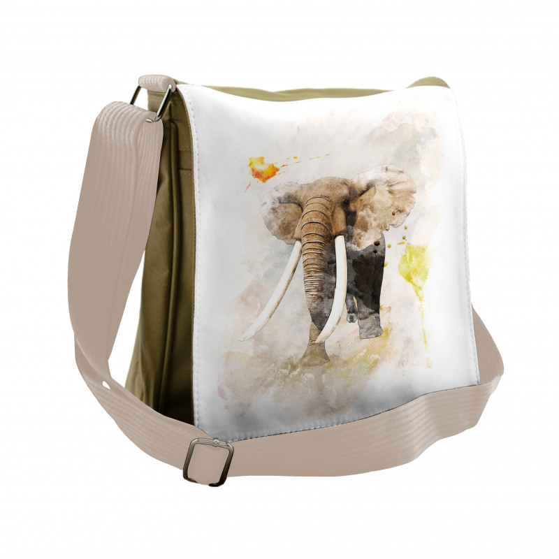 Paintbursh Art Messenger Bag