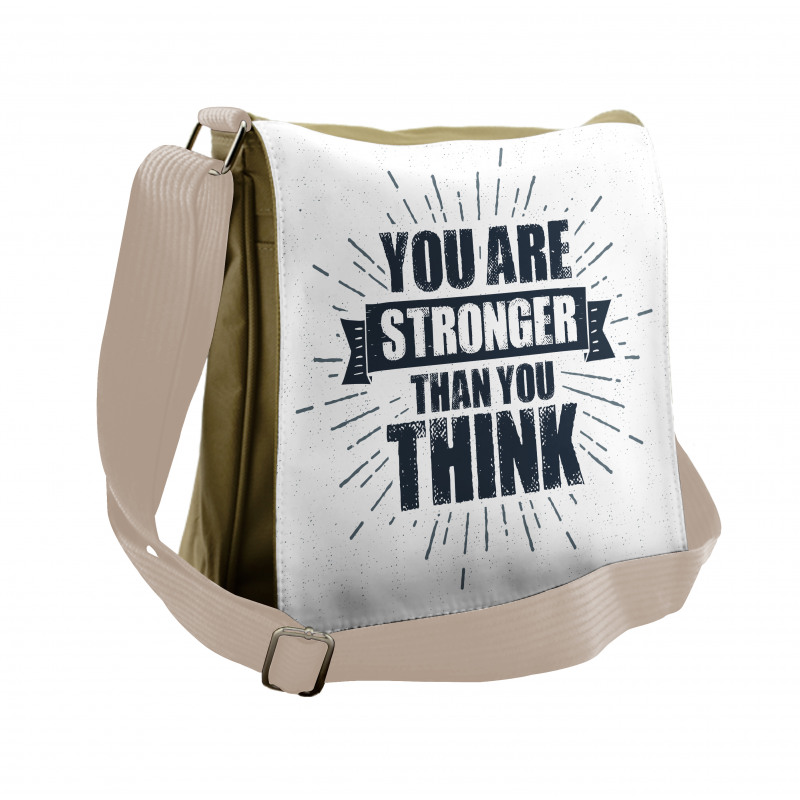 Urban Philosophical Message Messenger Bag