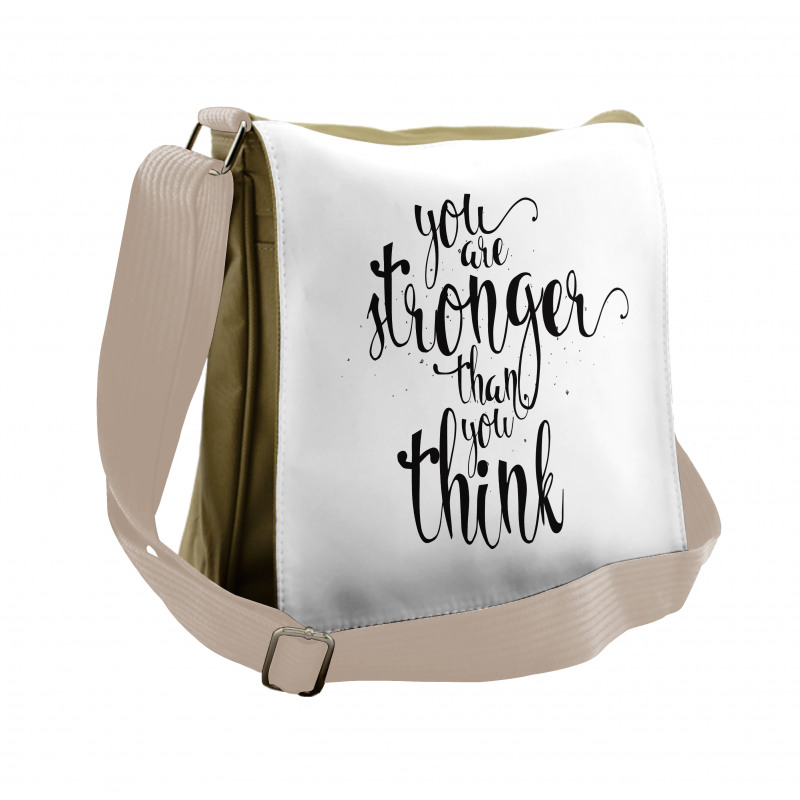 You are Stronger Wisdom Life Messenger Bag