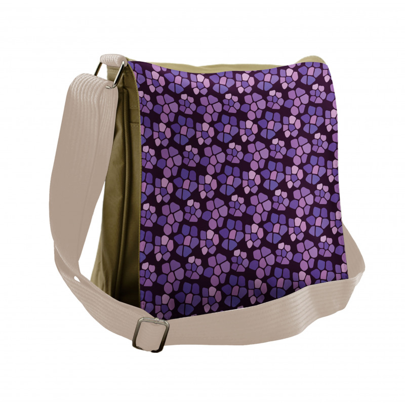 Purple Tone Creative Spots Messenger Bag