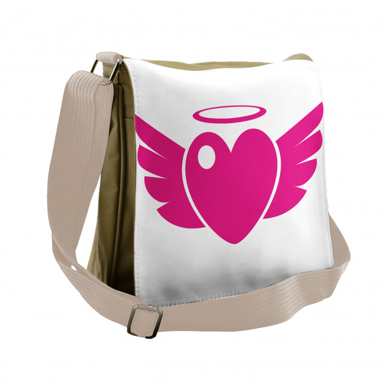 Heart with Wings Eros Romantic Messenger Bag