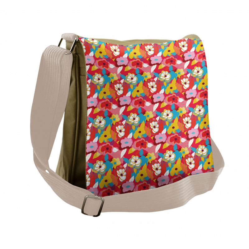 Abstract Design Garden Art Messenger Bag