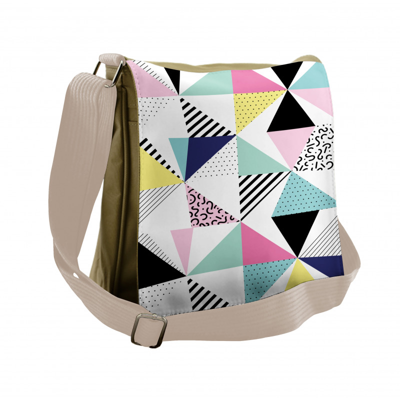 Memphis Geometrical Funky Messenger Bag