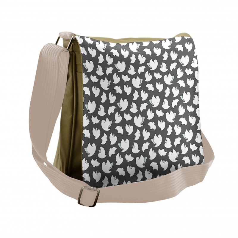 Flying Doves Wings Messenger Bag