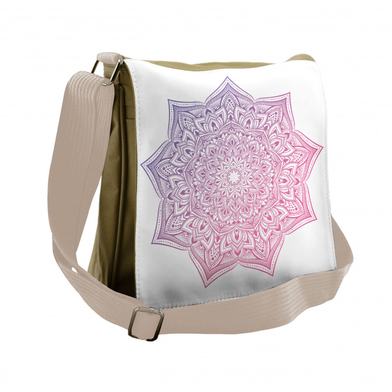 Oriental Yoga Round Messenger Bag