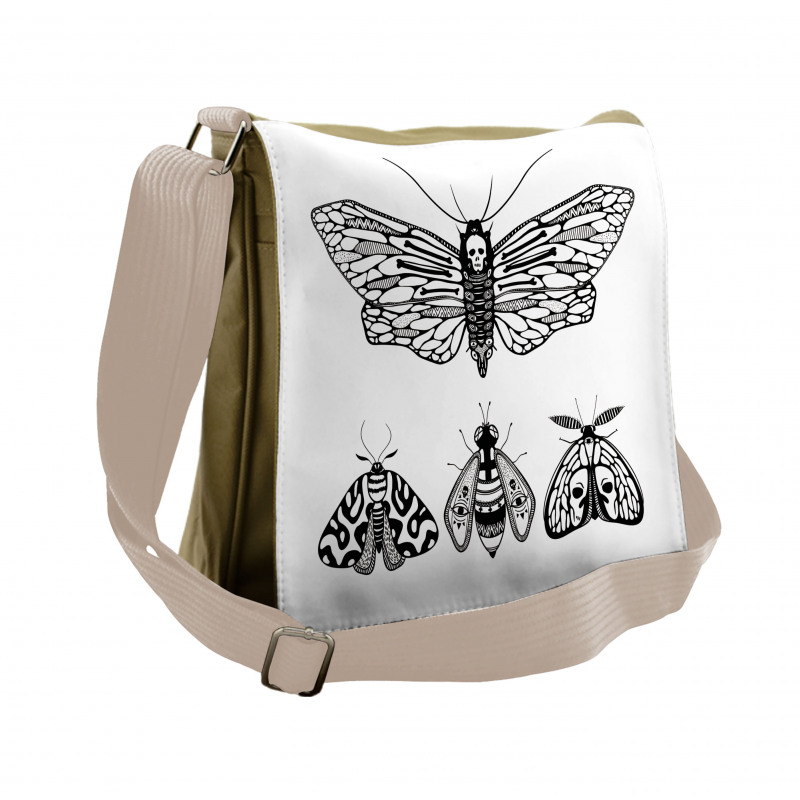 Minimalist Wings Art Messenger Bag