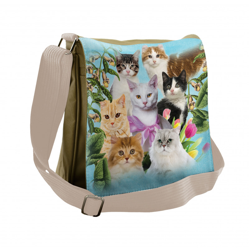 Cats Feline Domestic Messenger Bag