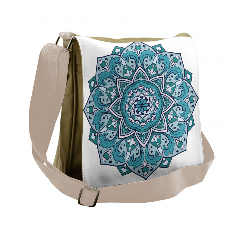 Curly Eastern Flower Messenger Bag