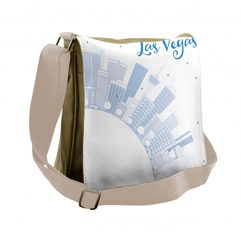 Buildings Urban City Love Messenger Bag