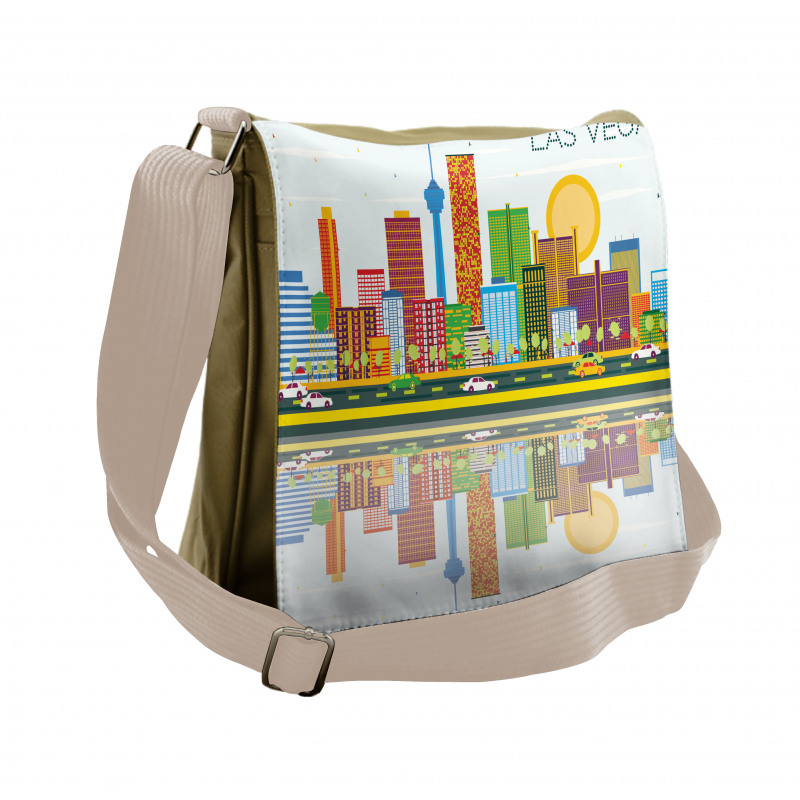 Skyline of Nevada City Messenger Bag