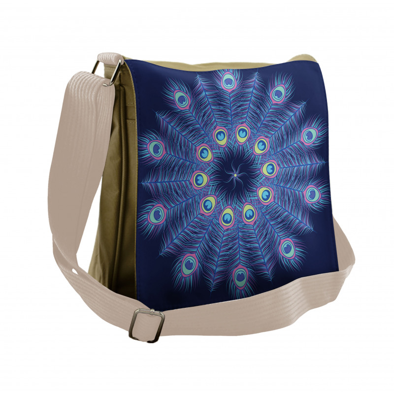 Mystical Feathers Messenger Bag