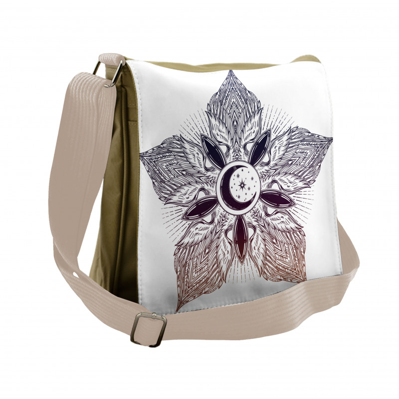 Eastern Feathers Petal Messenger Bag