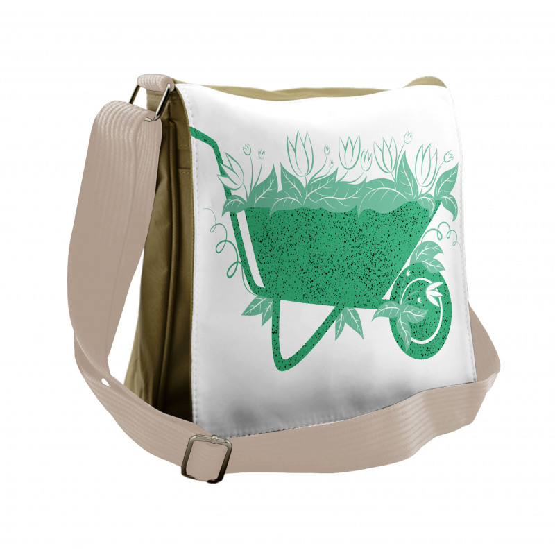 Botanical Theme Environment Messenger Bag