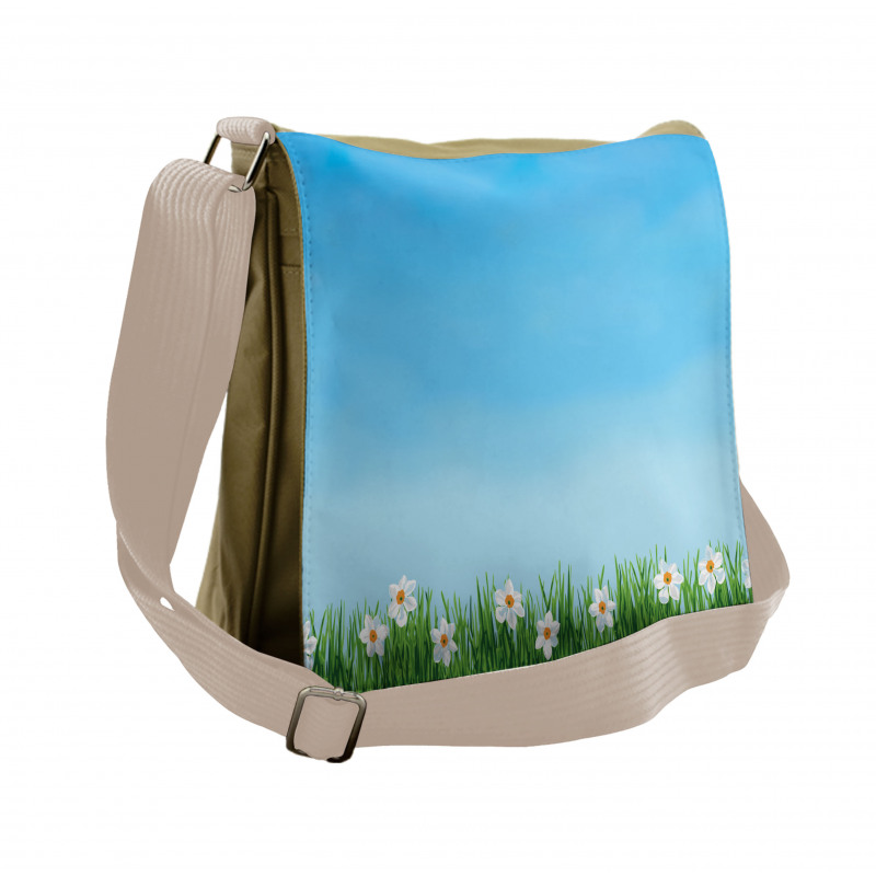 Blue Skies Blurred Background Messenger Bag