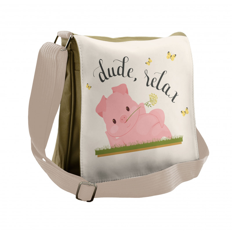 Pot Belly Pink Piglet Messenger Bag