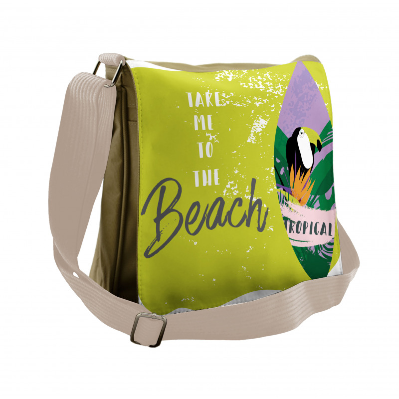 Take Me to the Beach Messenger Bag