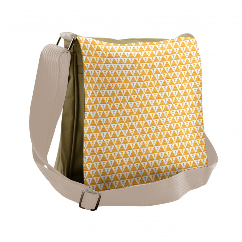 Triangles Abstract Design Messenger Bag