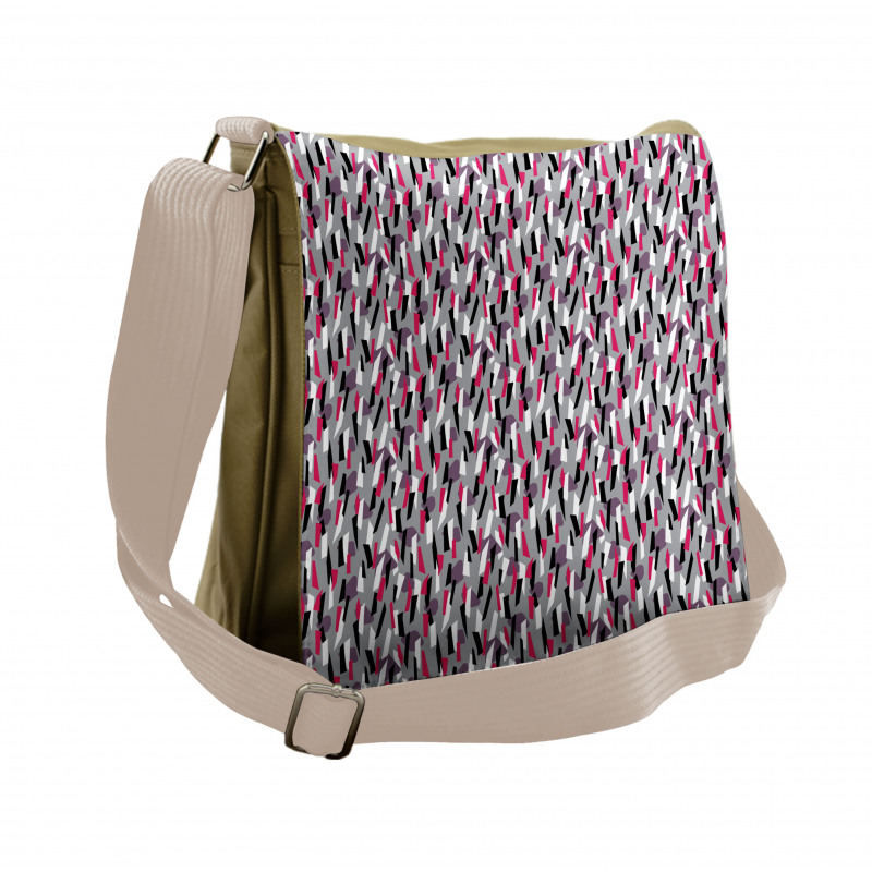 Colorful Trapezoid Stripes Messenger Bag