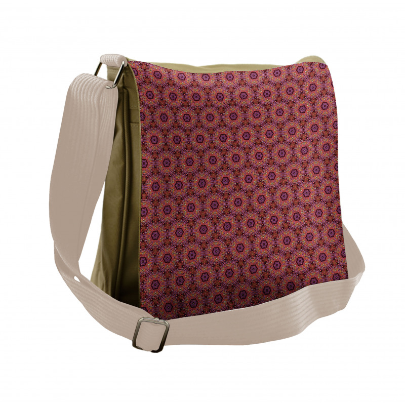 Repetitive Ethnic Effect Messenger Bag