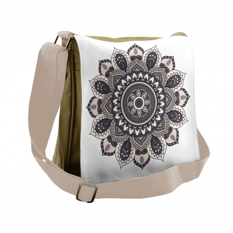 Oriental Mandala Yoga Motif Messenger Bag