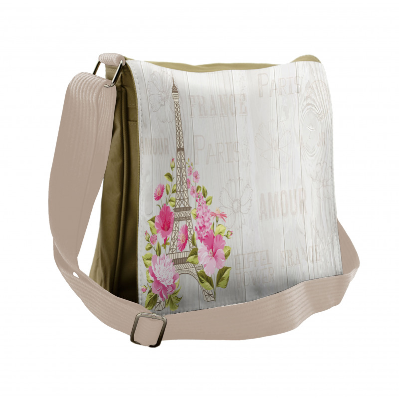 Spring Blossoming Flowers Messenger Bag