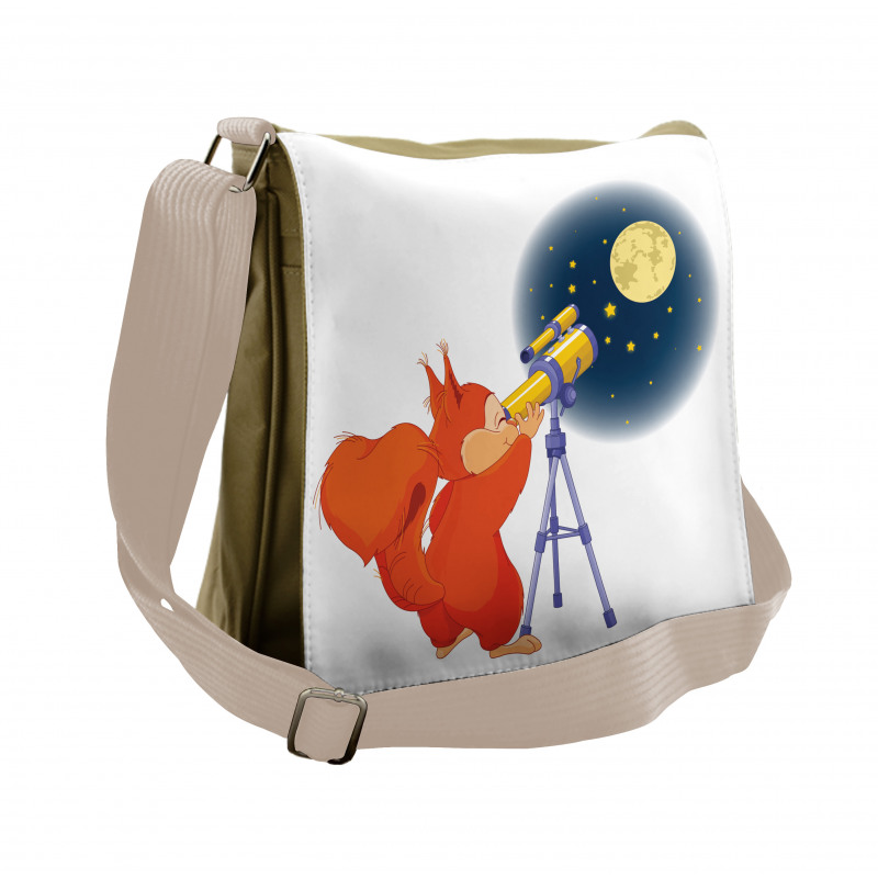 Animal with a Telescope Messenger Bag