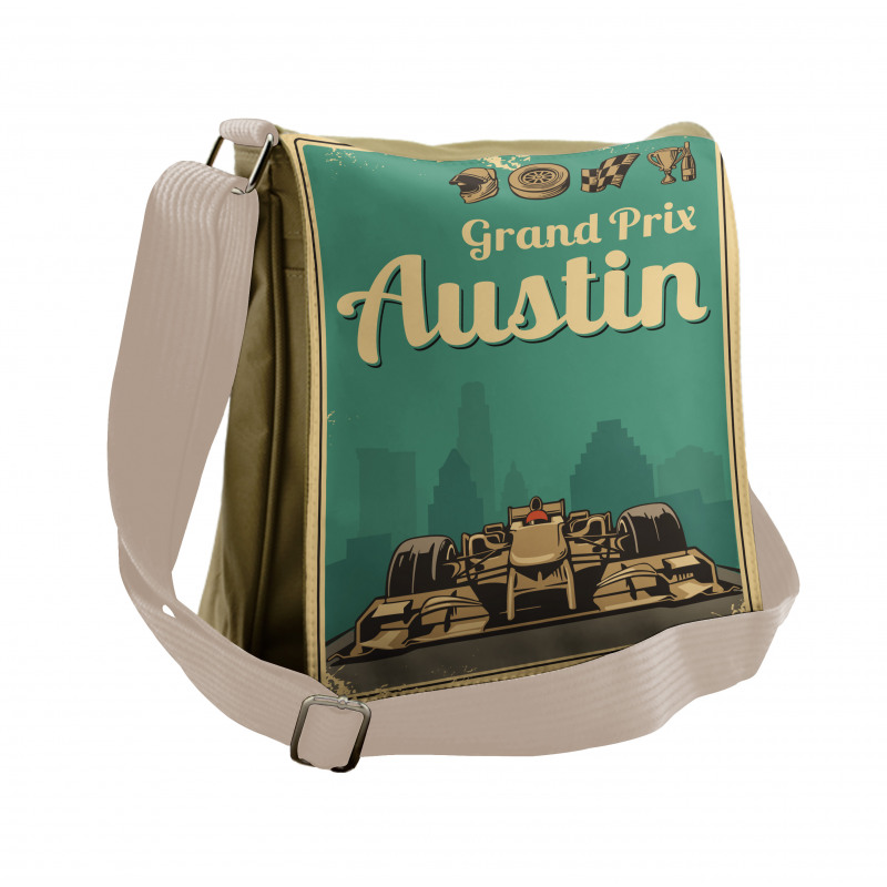 Grand Prix Texas Racing Car Messenger Bag