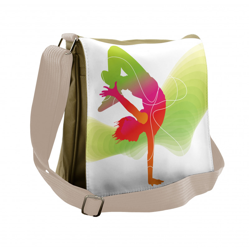 Colorful Sporty Theme Messenger Bag