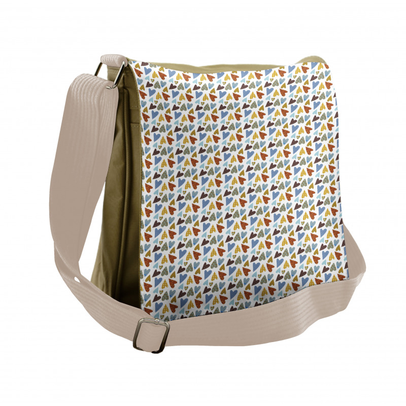 Patchwork Style Mosaic Messenger Bag