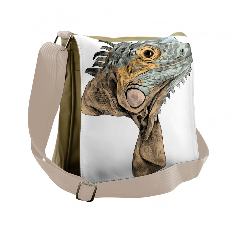 Animal Portrait Flappy Neck Messenger Bag