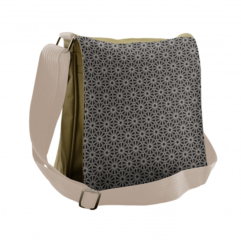 Hexagons Squares and Stars Messenger Bag