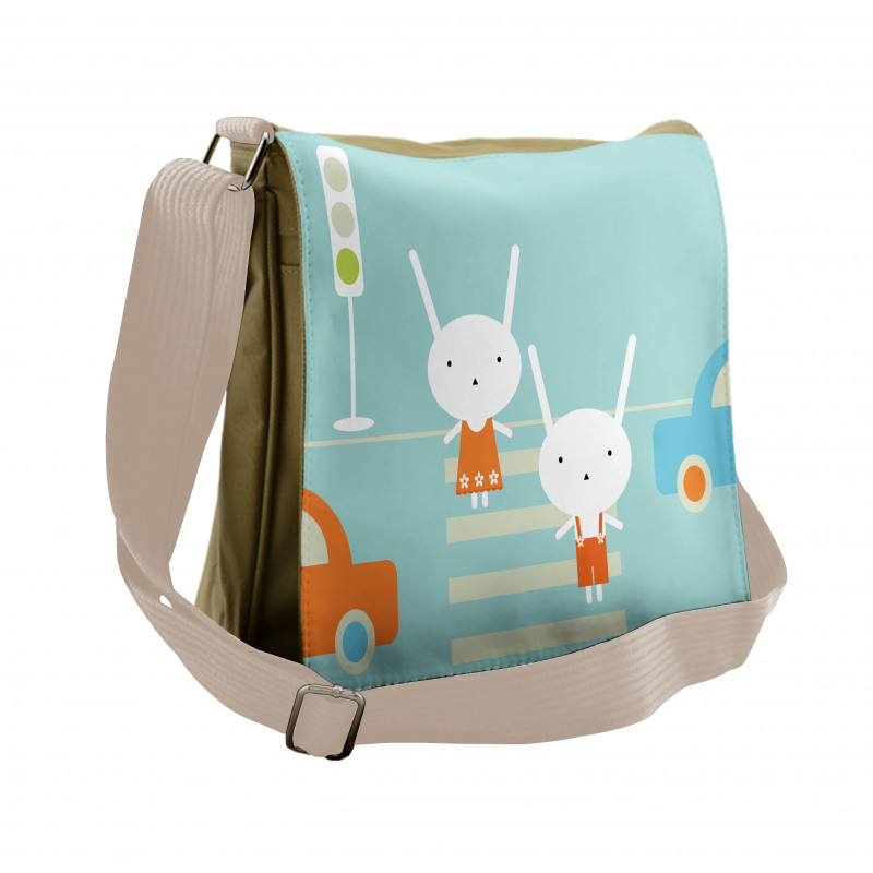 Traffic Rules Boy and Girl Messenger Bag