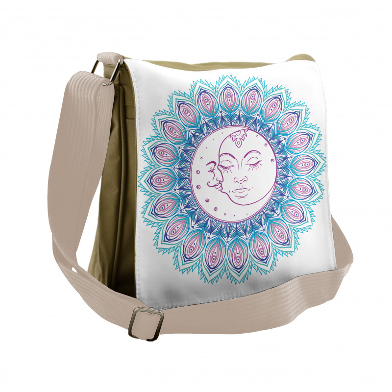 Colorful Mandala Sign Messenger Bag