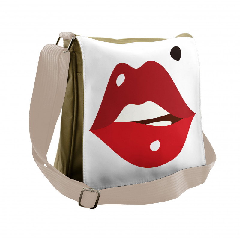 Minimalistic of Upper Lip Mole Messenger Bag