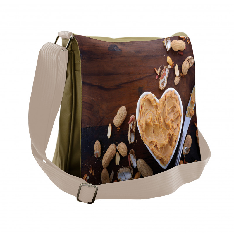 Wooden Vintage Table Messenger Bag