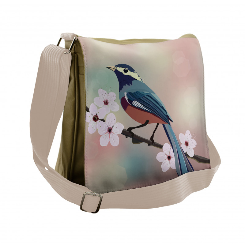 Sparrow Perching Messenger Bag