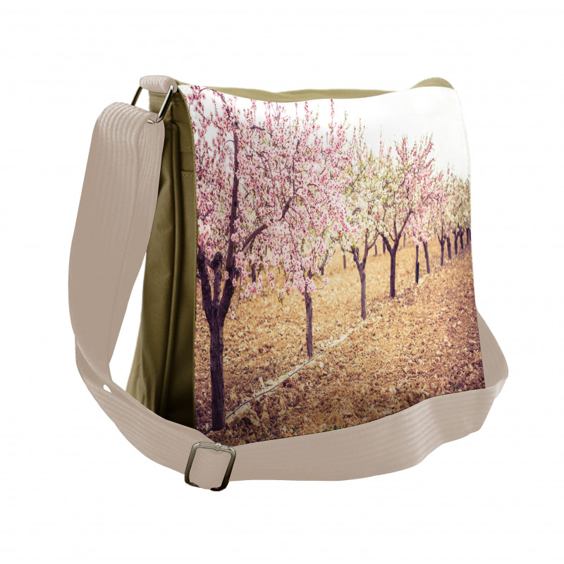 Pastel Idyllic Motif Messenger Bag