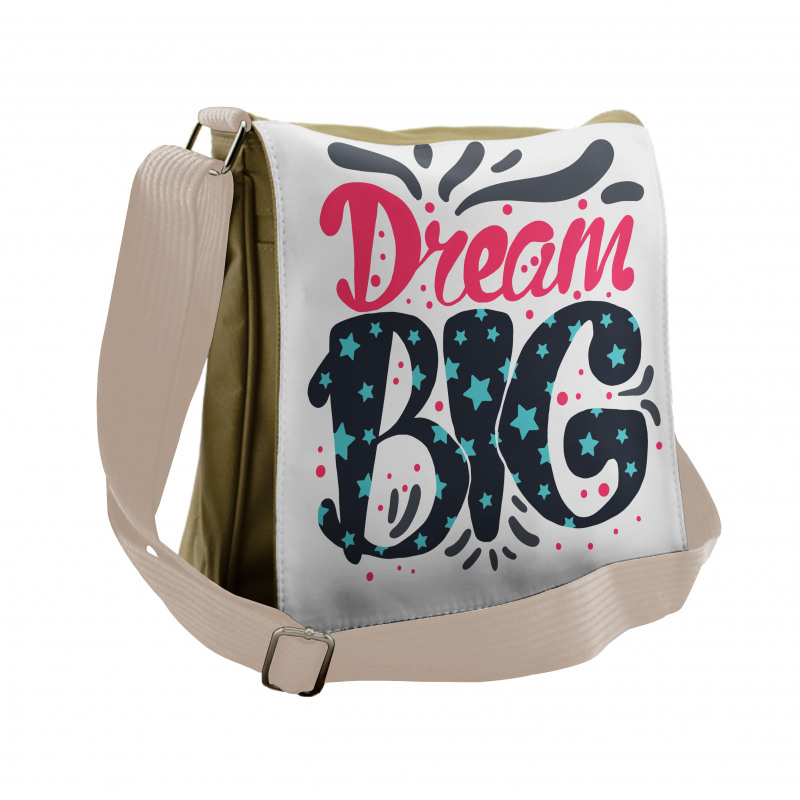 Message of Inspiration Stars Messenger Bag