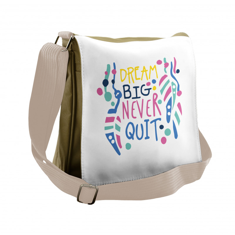 Abstract Shapes Nursery Theme Messenger Bag