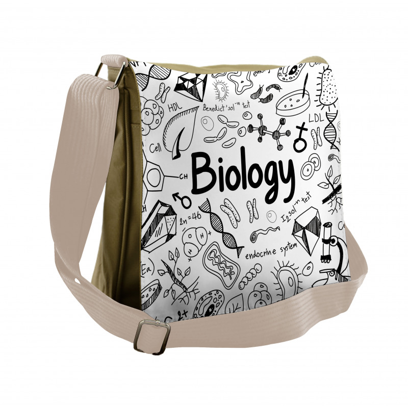 Hand-writing School Lab Messenger Bag