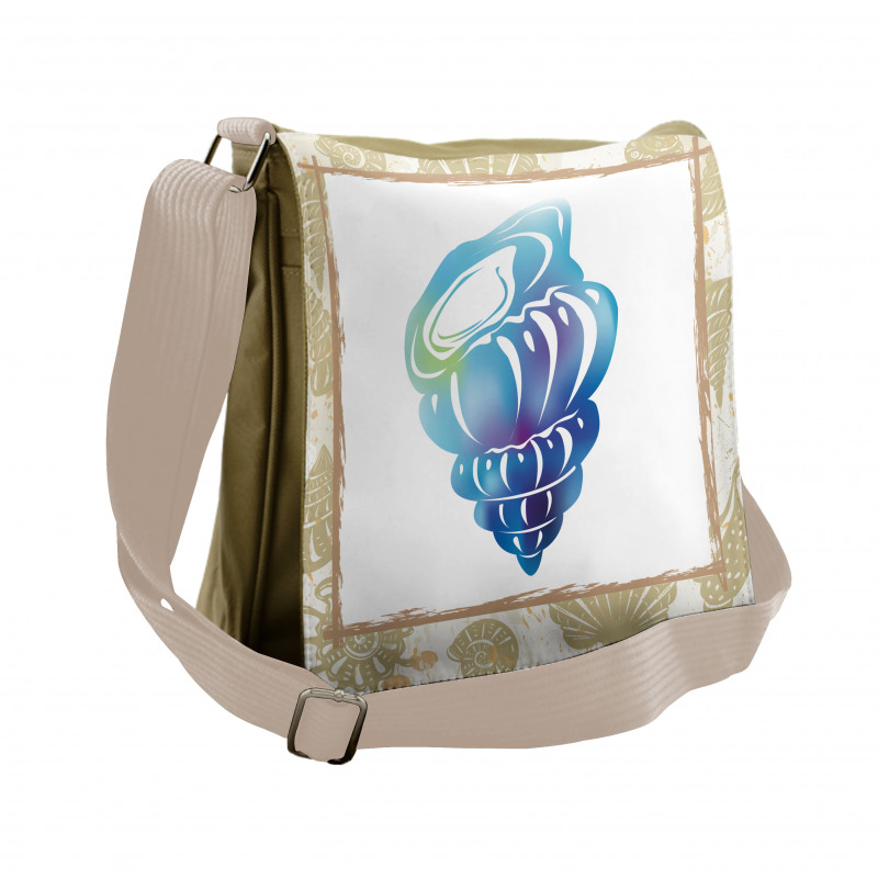 Aquatic Cockleshell Messenger Bag